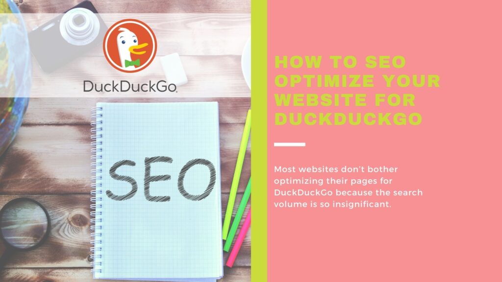 how to SEO optimize your website for DuckDuckGo
